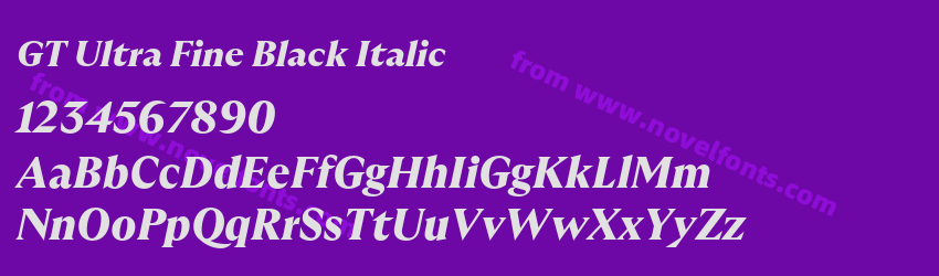 GT Ultra Fine Black ItalicPreview GT Ultra Fine Black ItalicPreview