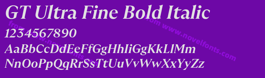 GT Ultra Fine Bold ItalicPreview