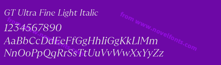 GT Ultra Fine Light ItalicPreview GT Ultra Fine Light ItalicPreview