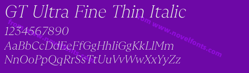 GT Ultra Fine Thin ItalicPreview GT Ultra Fine Thin ItalicPreview