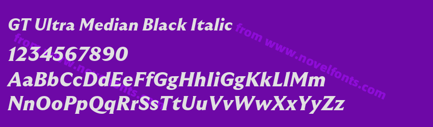 GT Ultra Median Black ItalicPreview