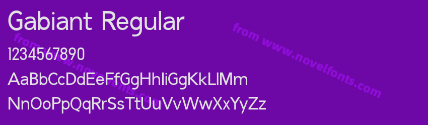 Gabiant RegularPreview Gabiant RegularPreview