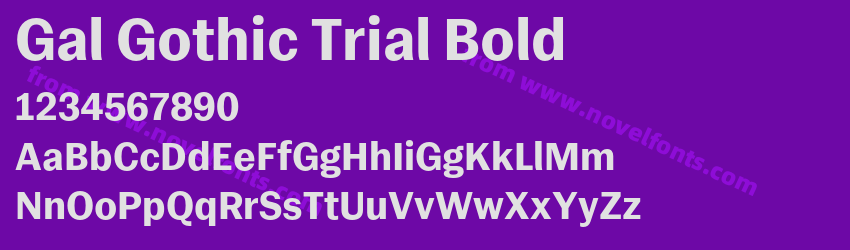 Gal Gothic Trial BoldPreview Gal Gothic Trial BoldPreview