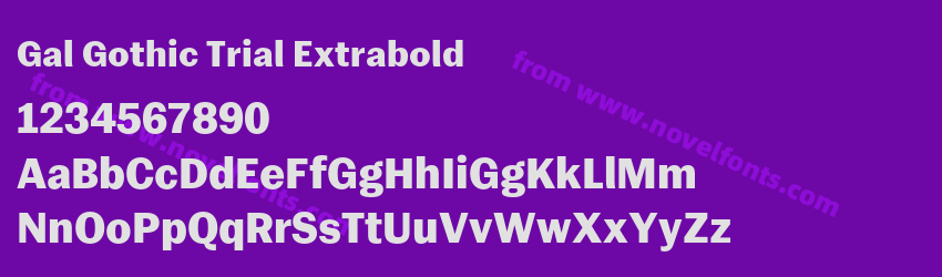 Gal Gothic Trial ExtraboldPreview Gal Gothic Trial ExtraboldPreview