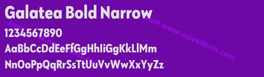Galatea Bold NarrowPreview Galatea Bold NarrowPreview