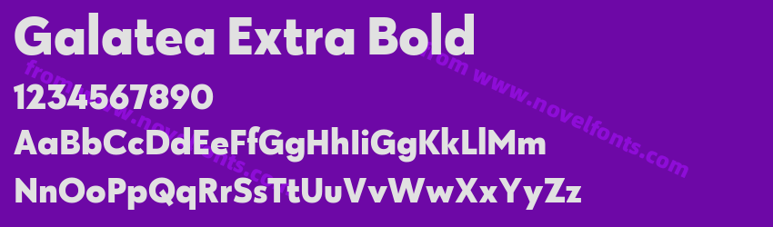 Galatea Extra BoldPreview Galatea Extra BoldPreview