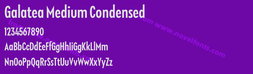 Galatea Medium CondensedPreview Galatea Medium CondensedPreview