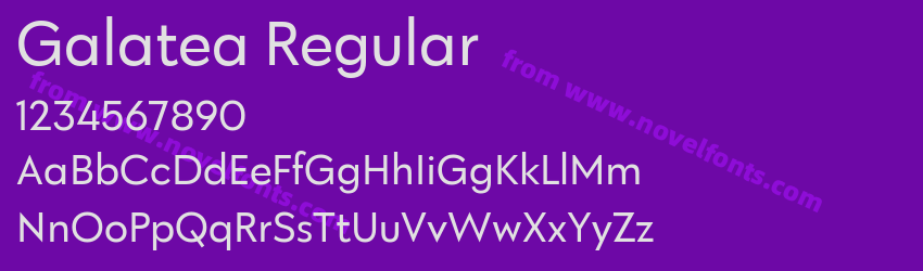 Galatea RegularPreview Galatea RegularPreview