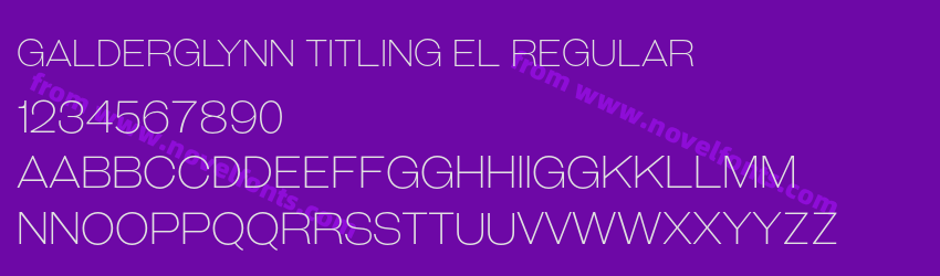 Galderglynn Titling El RegularPreview Galderglynn Titling El RegularPreview