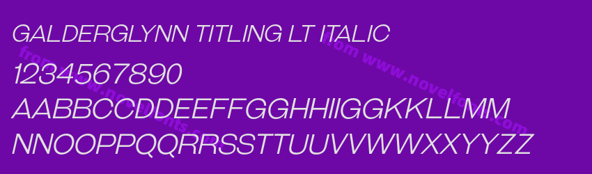 Galderglynn Titling Lt ItalicPreview Galderglynn Titling Lt ItalicPreview