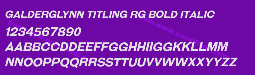 Galderglynn Titling Rg Bold ItalicPreview Galderglynn Titling Rg Bold ItalicPreview