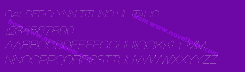 Galderglynn Titling Ul ItalicPreview