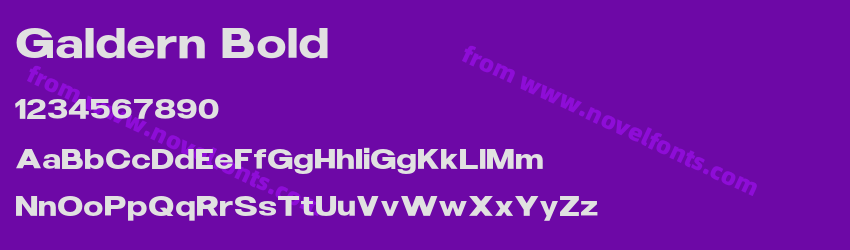 Galdern BoldPreview Galdern BoldPreview