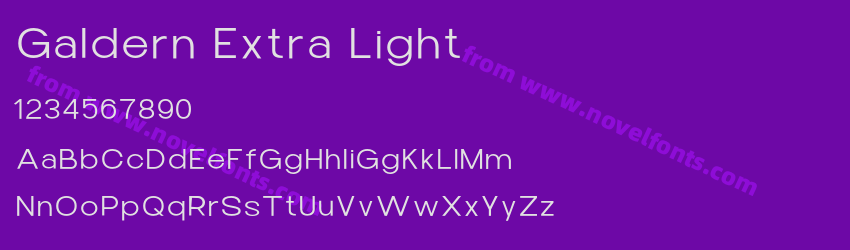 Galdern Extra LightPreview