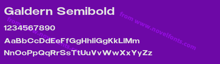 Galdern SemiboldPreview Galdern SemiboldPreview