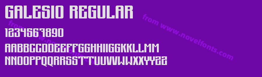 Galesio RegularPreview Galesio RegularPreview