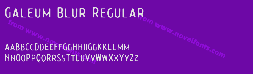 Galeum Blur RegularPreview Galeum Blur RegularPreview