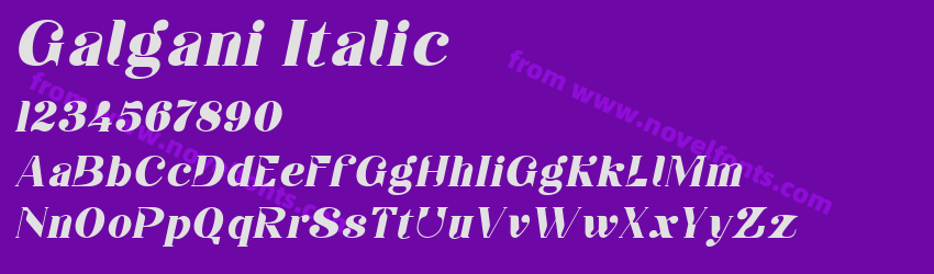 Galgani ItalicPreview