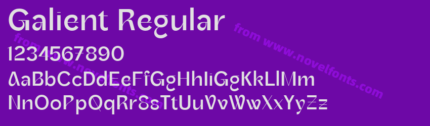 Galient RegularPreview Galient RegularPreview