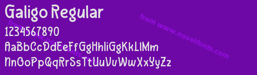 Galigo RegularPreview