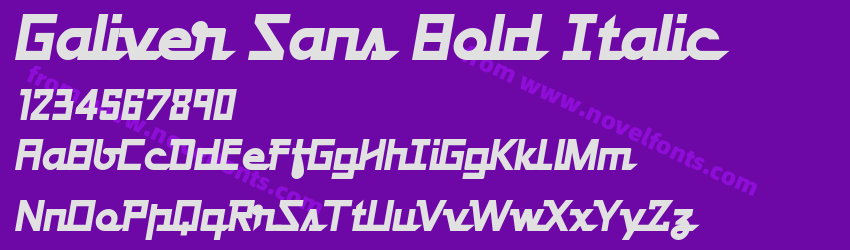 Galiver Sans Bold ItalicPreview