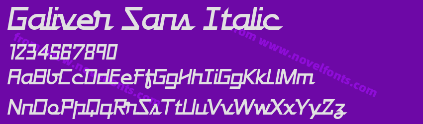 Galiver Sans ItalicPreview Galiver Sans ItalicPreview