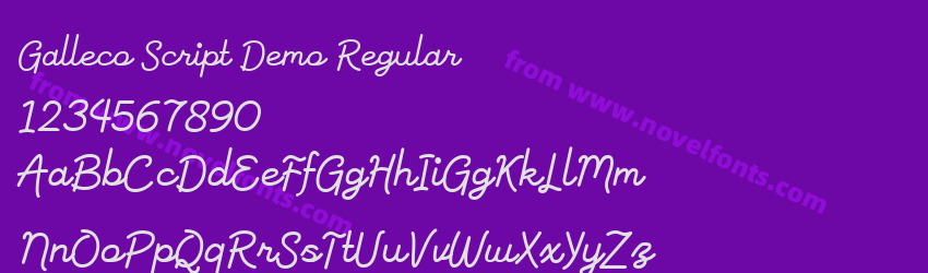 Galleco Script Demo RegularPreview