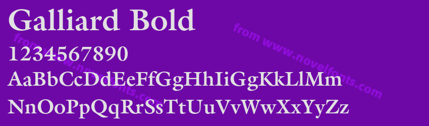 Galliard BoldPreview