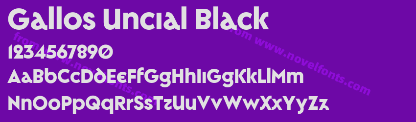 Gallos Uncial BlackPreview Gallos Uncial BlackPreview