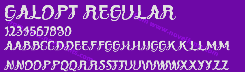 Galopt RegularPreview Galopt RegularPreview