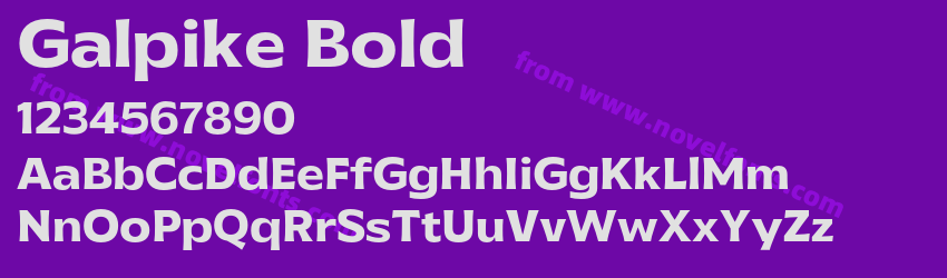 Galpike BoldPreview