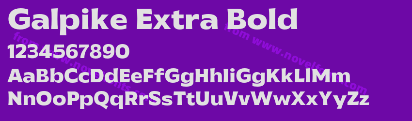 Galpike Extra BoldPreview Galpike Extra BoldPreview