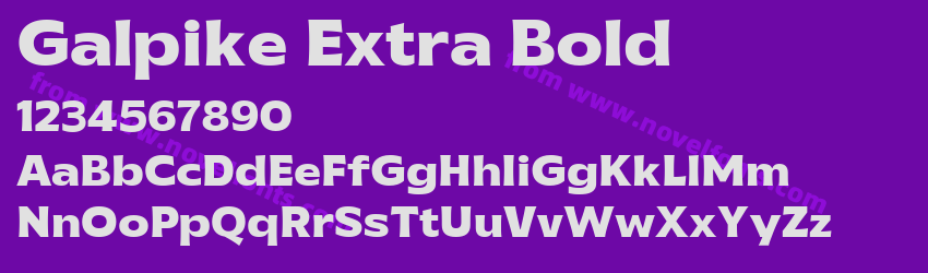 Galpike Extra BoldPreview
