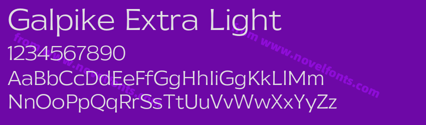 Galpike Extra LightPreview Galpike Extra LightPreview