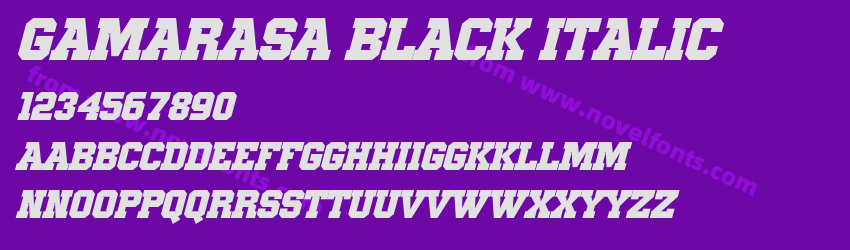 Gamarasa Black ItalicPreview Gamarasa Black ItalicPreview