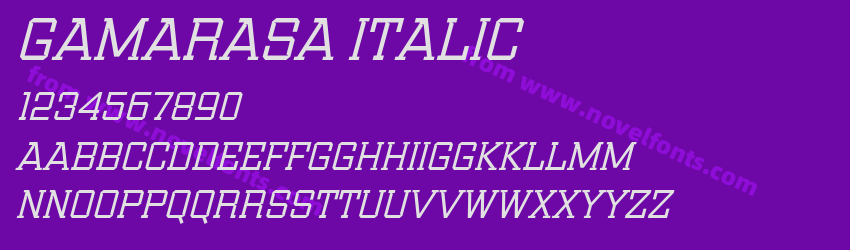 Gamarasa ItalicPreview Gamarasa ItalicPreview