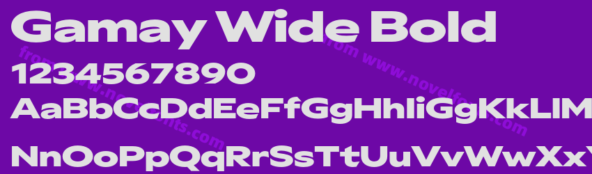 Gamay Wide BoldPreview Gamay Wide BoldPreview