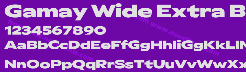 Gamay Wide Extra BoldPreview Gamay Wide Extra BoldPreview