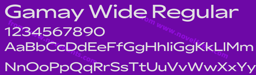 Gamay Wide RegularPreview Gamay Wide RegularPreview