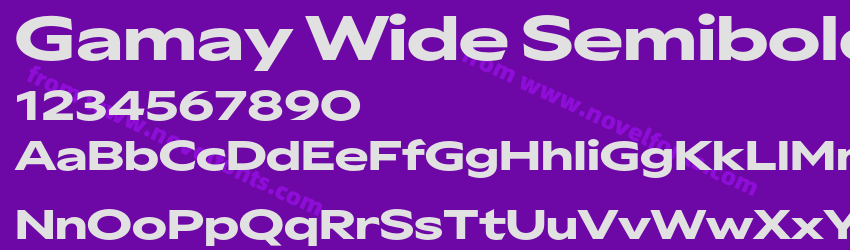 Gamay Wide SemiboldPreview