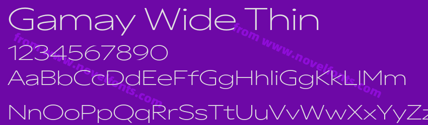 Gamay Wide ThinPreview Gamay Wide ThinPreview