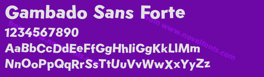 Gambado Sans FortePreview Gambado Sans FortePreview