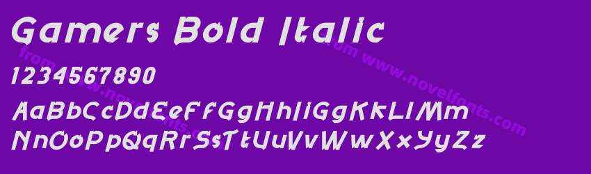 Gamers Bold ItalicPreview