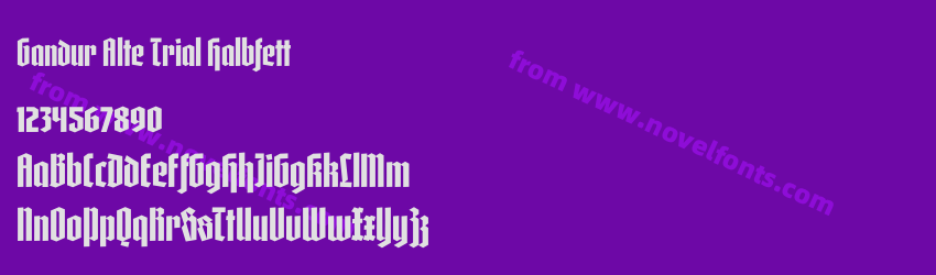 Gandur Alte Trial HalbfettPreview Gandur Alte Trial HalbfettPreview