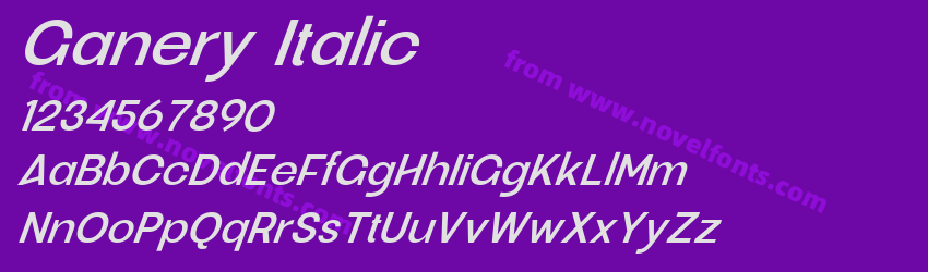 Ganery ItalicPreview Ganery ItalicPreview