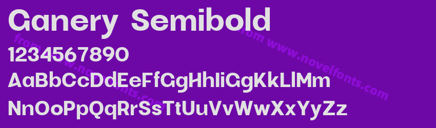 Ganery SemiboldPreview Ganery SemiboldPreview