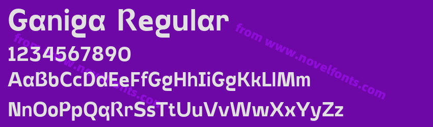 Ganiga RegularPreview Ganiga RegularPreview