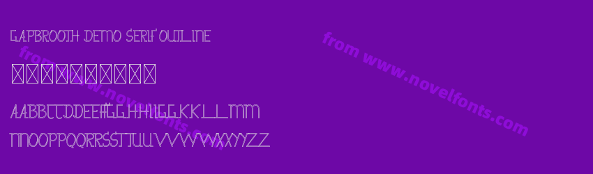 Gapbrooth Demo Serif OutlinePreview