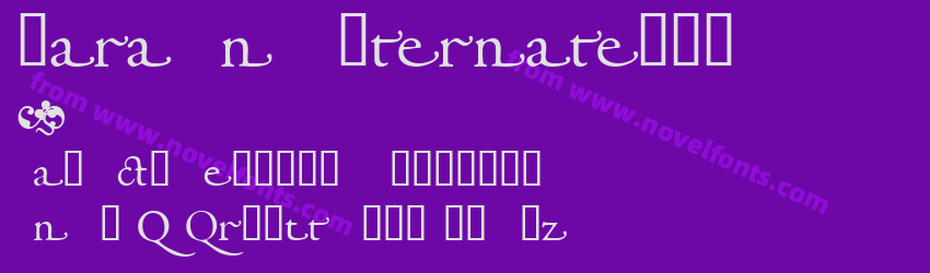 Garamond AlternateSSKPreview Garamond AlternateSSKPreview
