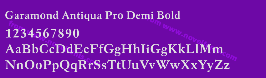 Garamond Antiqua Pro Demi BoldPreview
